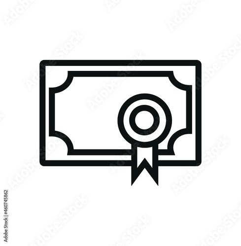 Obraz na płótnie Simple prize or decoration icon, on white background w salonie