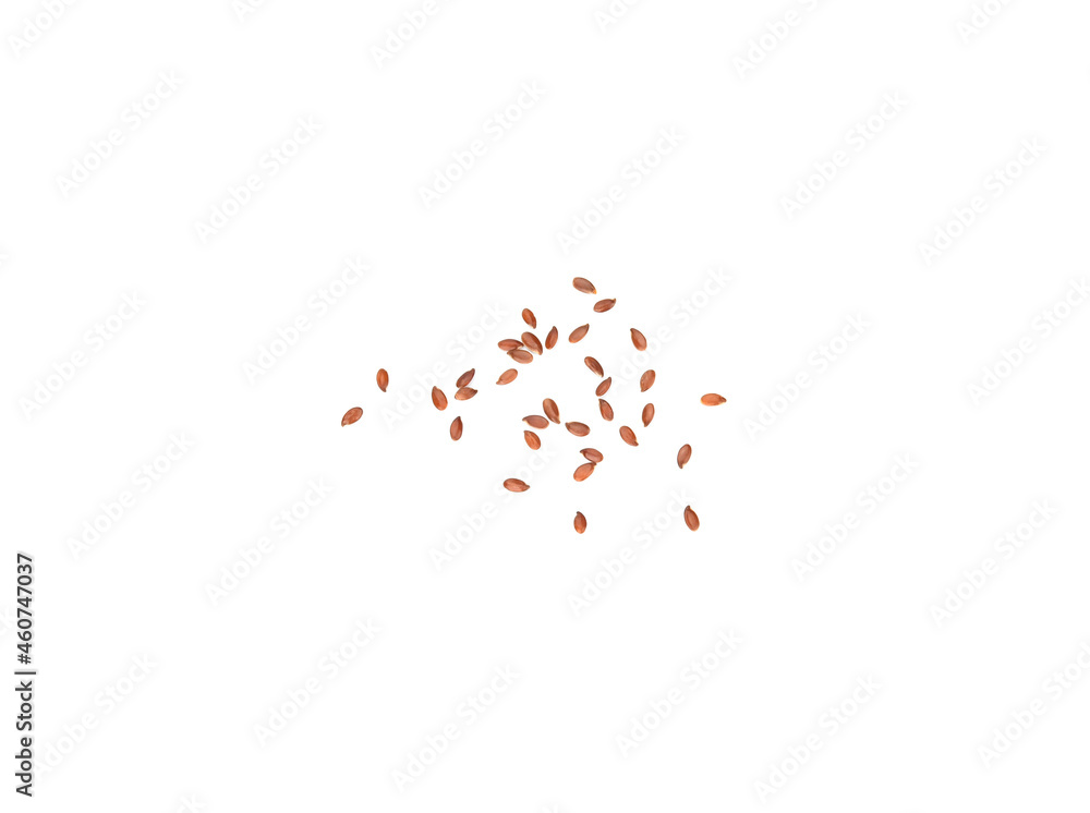 Flax seed or linseed , isolated on white background Flax seed or linseed , isolated on white background