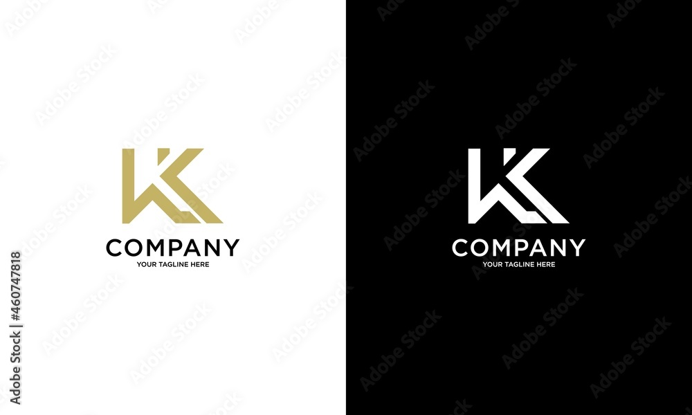 WK or KW. Monogram of Two letters K&W or W&K. Luxury, simple, minimal and elegant WK, KW logo design. WK or KW. Monogram of Two letters K&W or W&K. Luxury, simple, minimal and elegant WK, KW logo design.