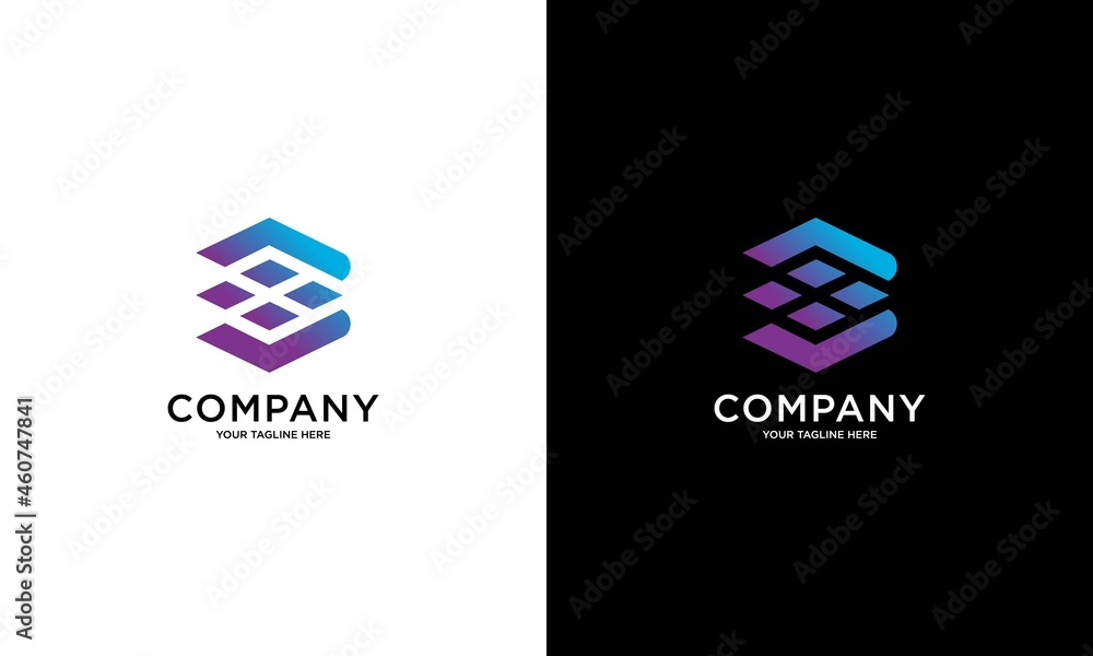 Letter B logo design template. Letter B logo in pixel motion style with gradient color. Letter B logo design template. Letter B logo in pixel motion style with gradient color.