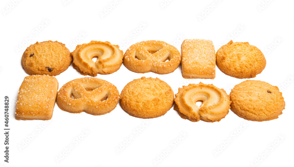 butter cookies isolated butter cookies isolated
