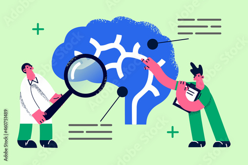 Research of human brain concept.