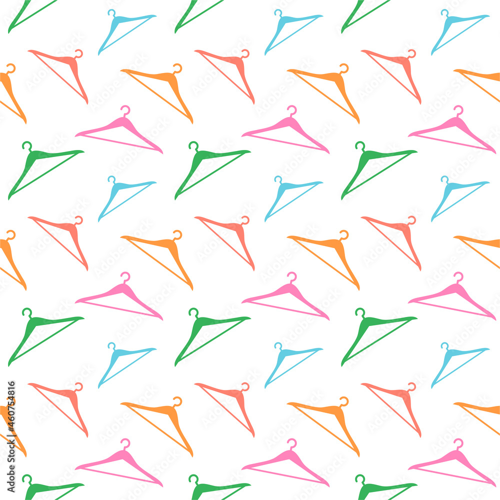Seamless pattern hanger icon on white background. vector illustration.
