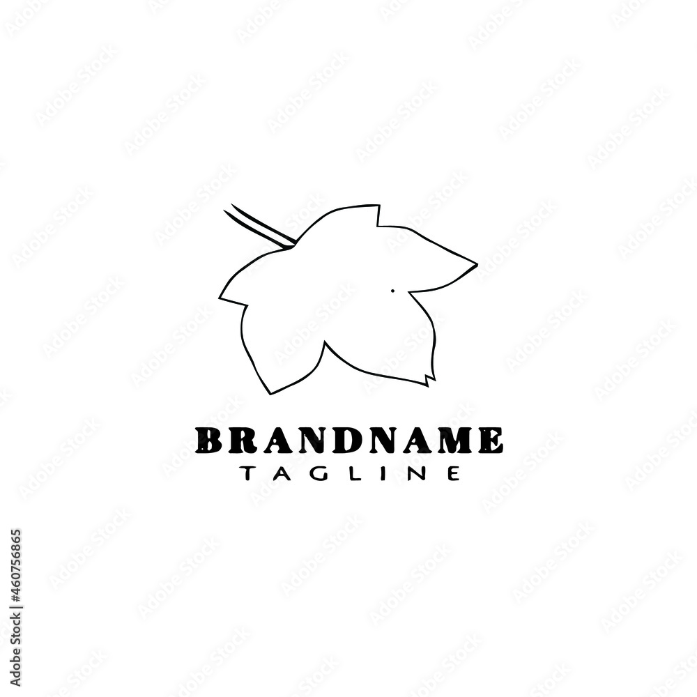 leaf logo cartoon icon design template black isolated illustration leaf logo cartoon icon design template black isolated illustration