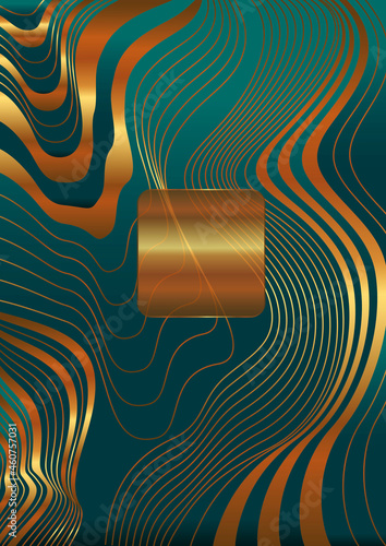 Layout Höhenlinien Gold 3