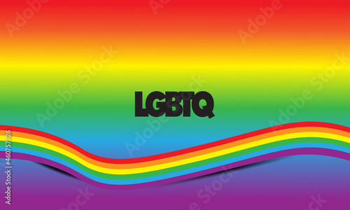 Lgbtq+ vector illustration color gay lesbian bisexual homosexual transgender rainbow symbol of lgbt symbol templates for pride month.