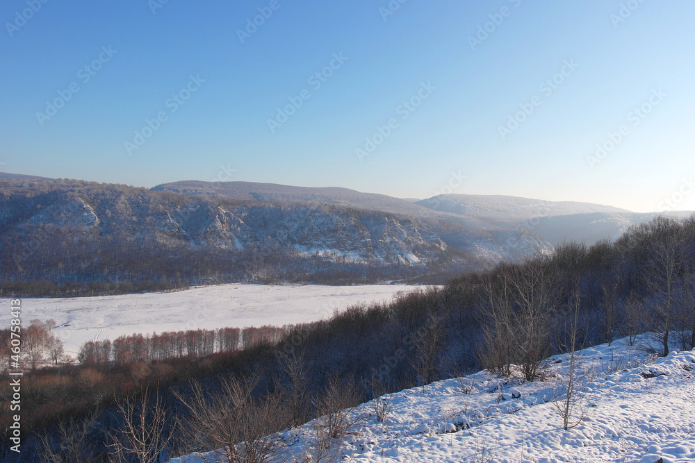 winter mountain landscape winter mountain landscape