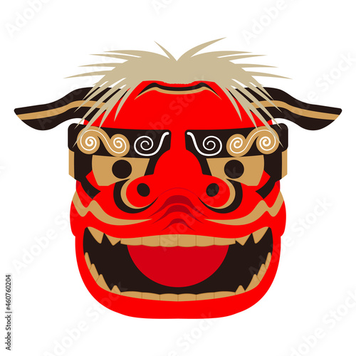 獅子舞のベクターイラスト