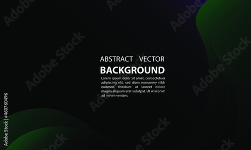 Abstract background geometric gradient liquid is black and green gradient and purple, with a simple and elegant style, for posters, banners, and others, vector design eps 10