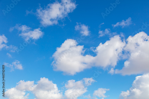 Fototapeta Naklejka Na Ścianę i Meble -  White clouds in the blue sky during the day.
