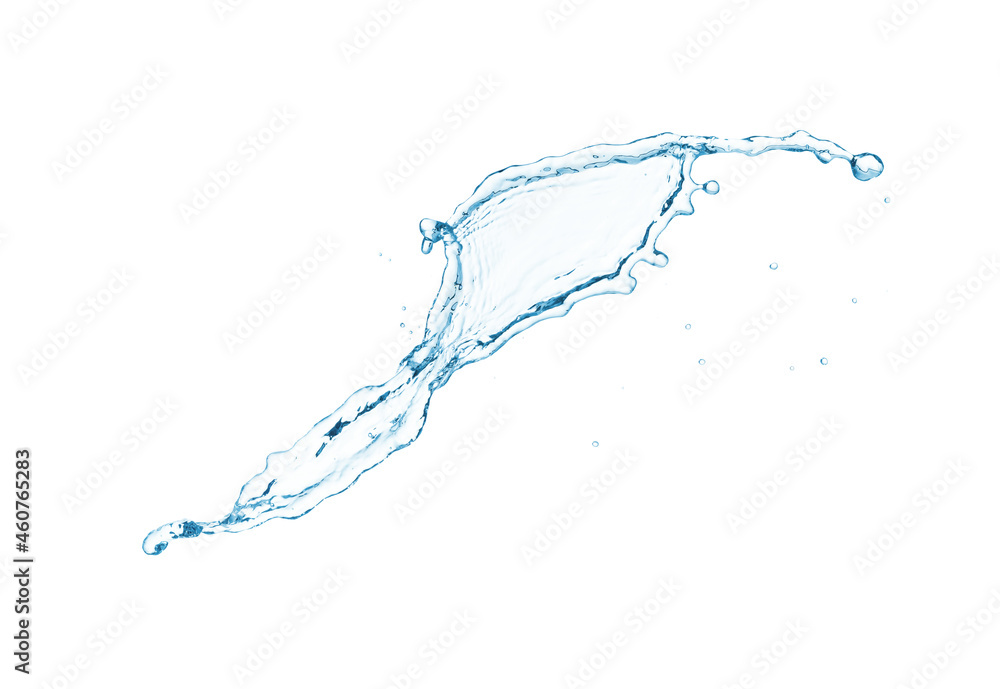 Blue water splash isolated on white background Blue water splash isolated on white background