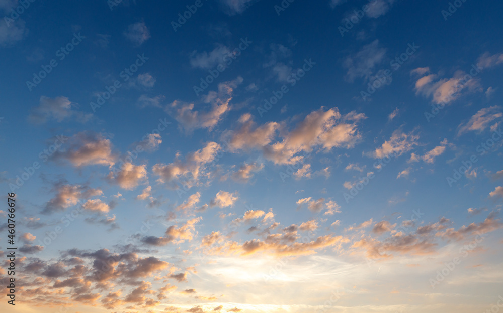 Clouds at the sunset time Clouds at the sunset time
