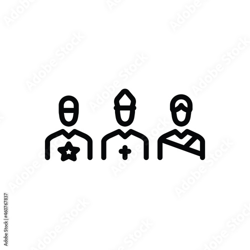 Black line icon for ethnic