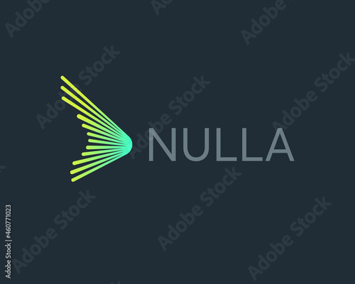 Abstract graceful wing vector logo icon vector. Creative speed, flight, freedom sign logotype.