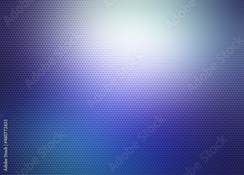 Small triangle mosaic grid cover deep blue color smooth background.