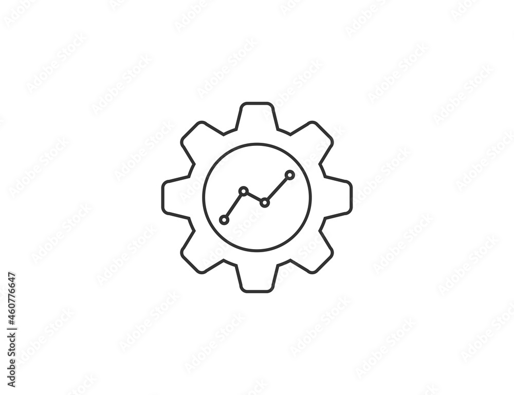 Analysis, kpi icon. Vector illustration. Flat design. Analysis, kpi icon. Vector illustration. Flat design.
