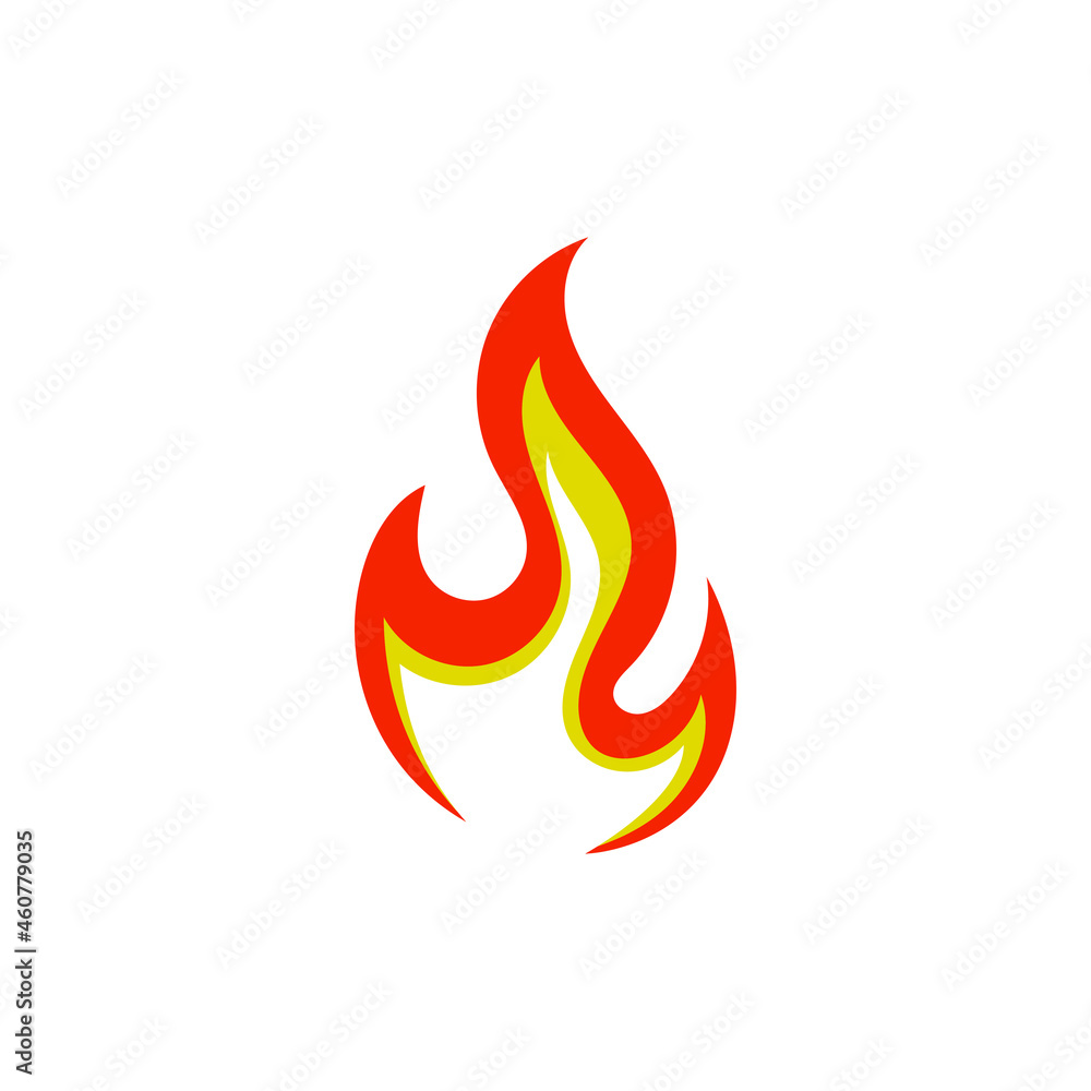 Fire icon design illustration template vector Fire icon design illustration template vector
