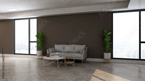 Wallpaper Mural modern office lobby waiting room for company logo mockup Torontodigital.ca