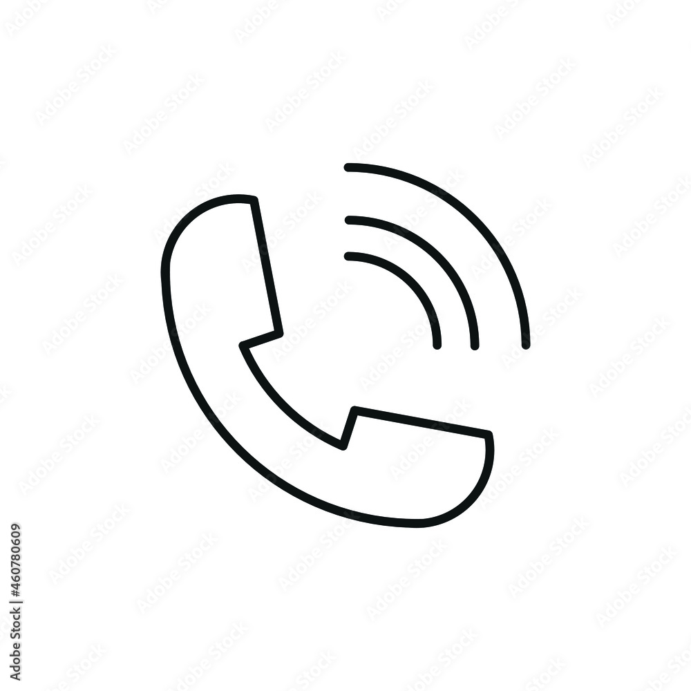 Phone icon in trendy flat style isolated on white background. Telephone symbol. Vector illustration. Phone icon in trendy flat style isolated on white background. Telephone symbol. Vector illustration.