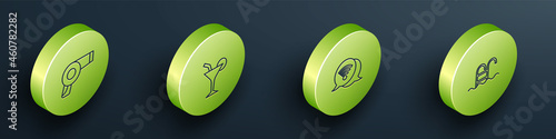 Set Isometric line Hair dryer, Cocktail, Wi-Fi wireless internet and Swimming pool icon. Vector