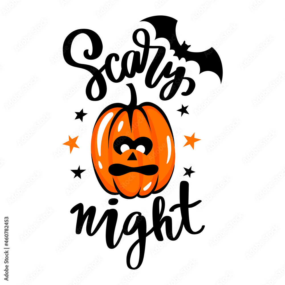 Halloween pumpkin face illustration. Cartoon vector character. Funny autumn symbol. Halloween pumpkin face illustration. Cartoon vector character. Funny autumn symbol.
