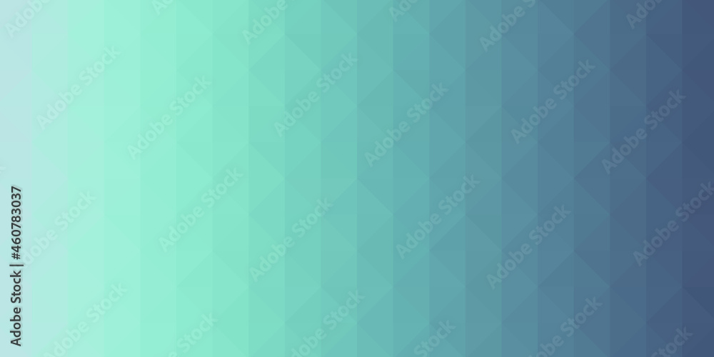 Obraz premium Abstract blue low-polygons generative background, illustration. Triangular pixelation.