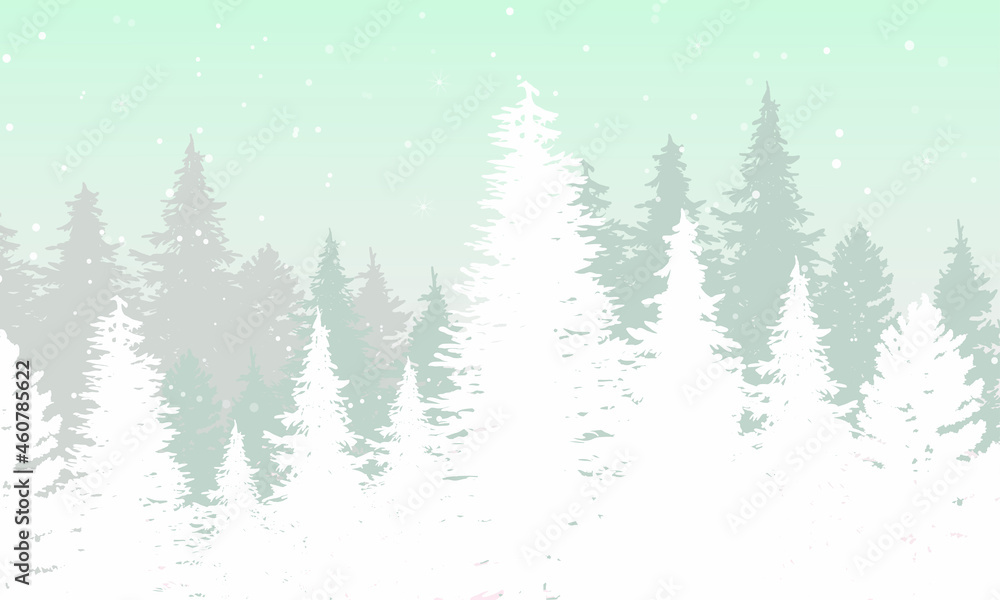Fototapeta premium winter forest background