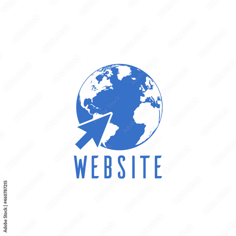 Blue Website icon isolated on white background Blue Website icon isolated on white background