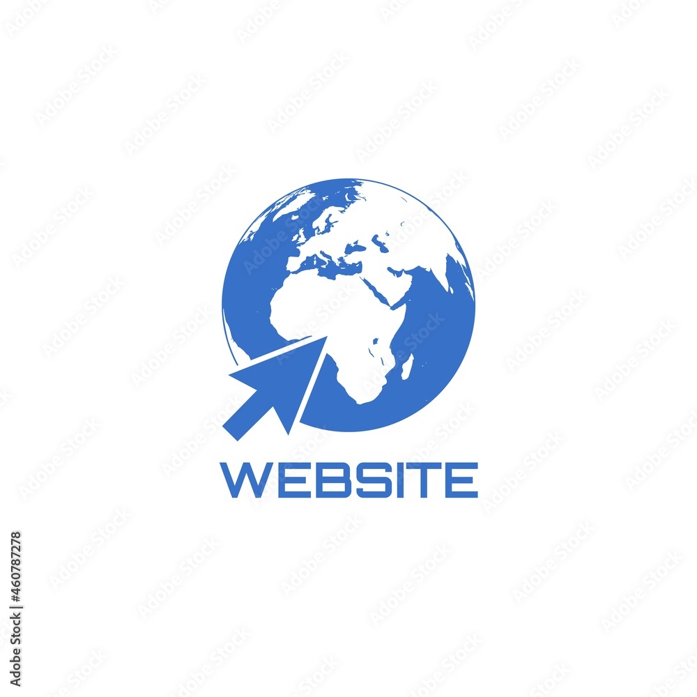 Blue Website icon isolated on white background Blue Website icon isolated on white background