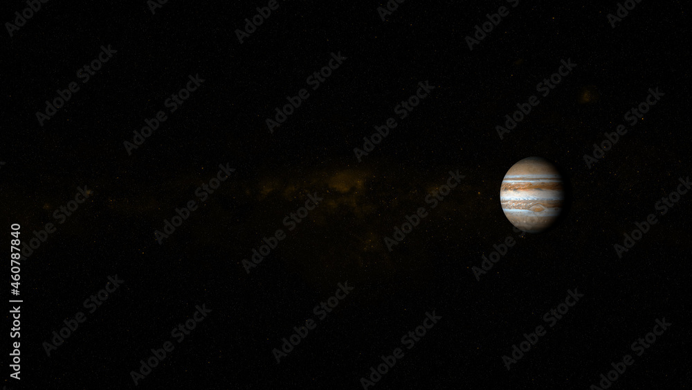 Jupiter, isolated on black. A comparison between the planets Earth and Jupiter on a clean black background. This image elements furnished by NASA Jupiter, isolated on black. A comparison between the planets Earth and Jupiter on a clean black background. This image elements furnished by NASA