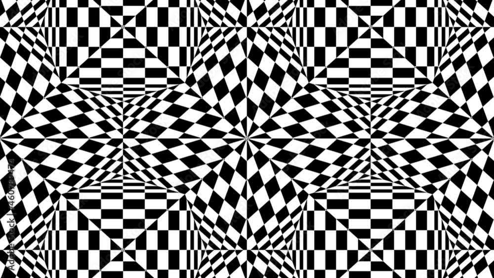 black and white tiles move . abstract background. black and white tiles move . abstract background.