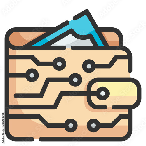 ewallet line icon
