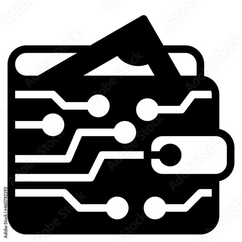 ewallet glyph icon
