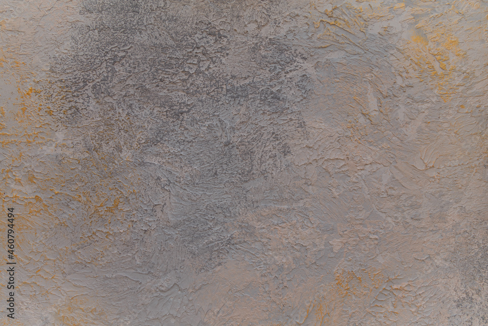 decorative putty texture with grey and golden paint smears decorative putty texture with grey and golden paint smears