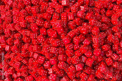 Photography Red dices pattern