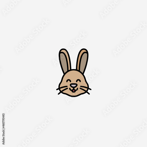 Vector of rabbit isolated on white