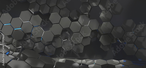 abstract hexagonal backgrou...