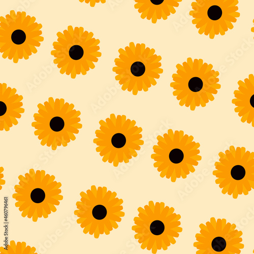 simple pattern of sunflower