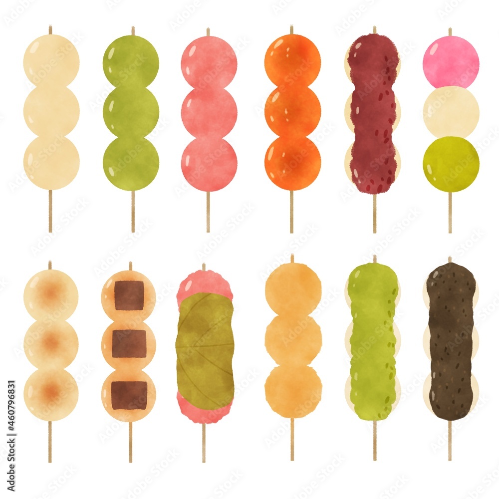 団子セット イラスト Stock Illustration Adobe Stock