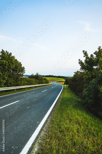 country road in a rural landscape