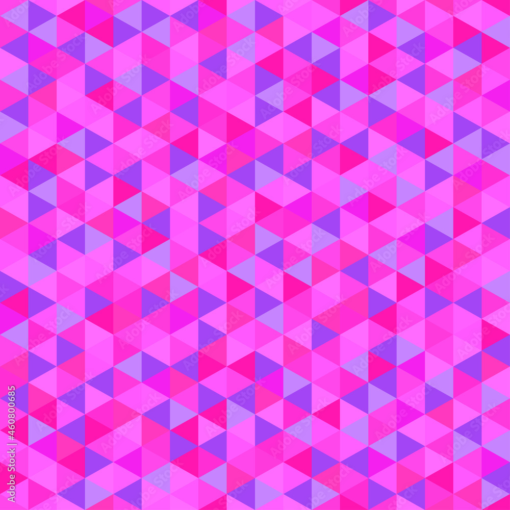 Fototapeta premium Triangle pattern. Seamless geometric wallpaper of the surface. Cute background with bright colors. Print for polygraphy, posters, t-shirts and textiles. Beautiful texture. Doodle for design