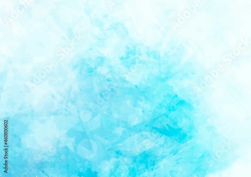 幻想的な水彩の水色テクスチャ背景 