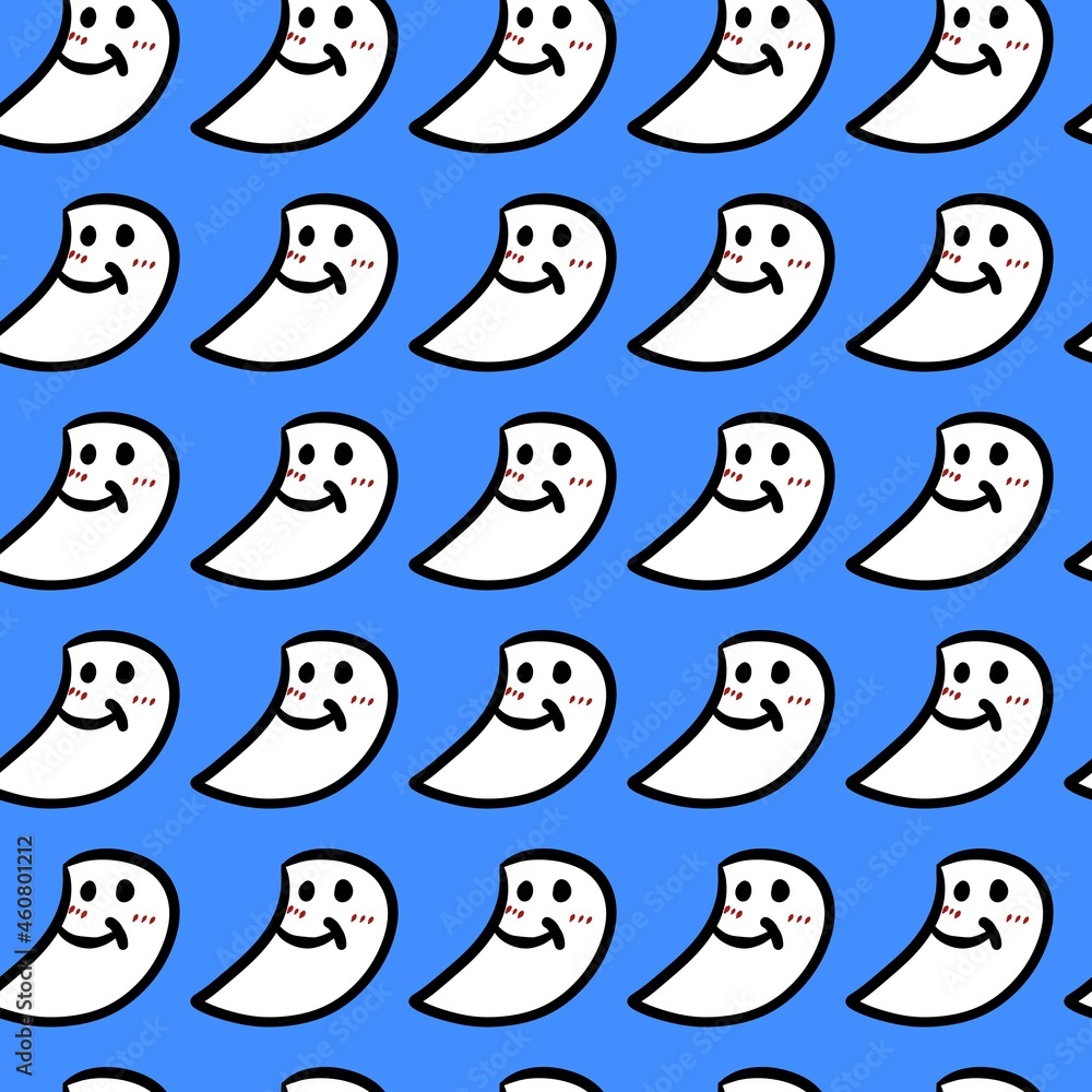seamless pattern of cute moon cartoon seamless pattern of cute moon cartoon