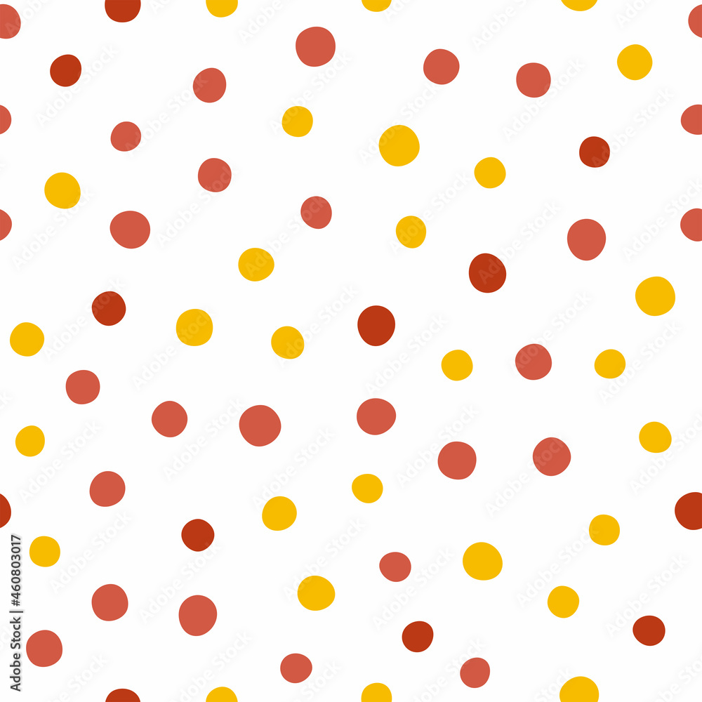 Simple seamless pattern with round spots. Modern vector illustration. Simple seamless pattern with round spots. Modern vector illustration.