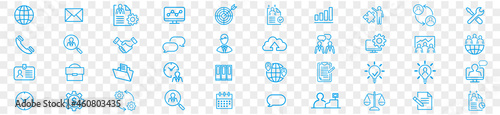 Administrator Manager administrator vector icons set. for web design isolated on white background