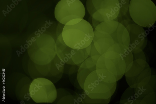 Background image and bokeh picture in a beautiful green circle.