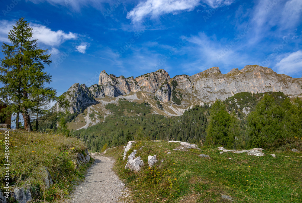 Bergausblick wandern in Tirol, Österreich
