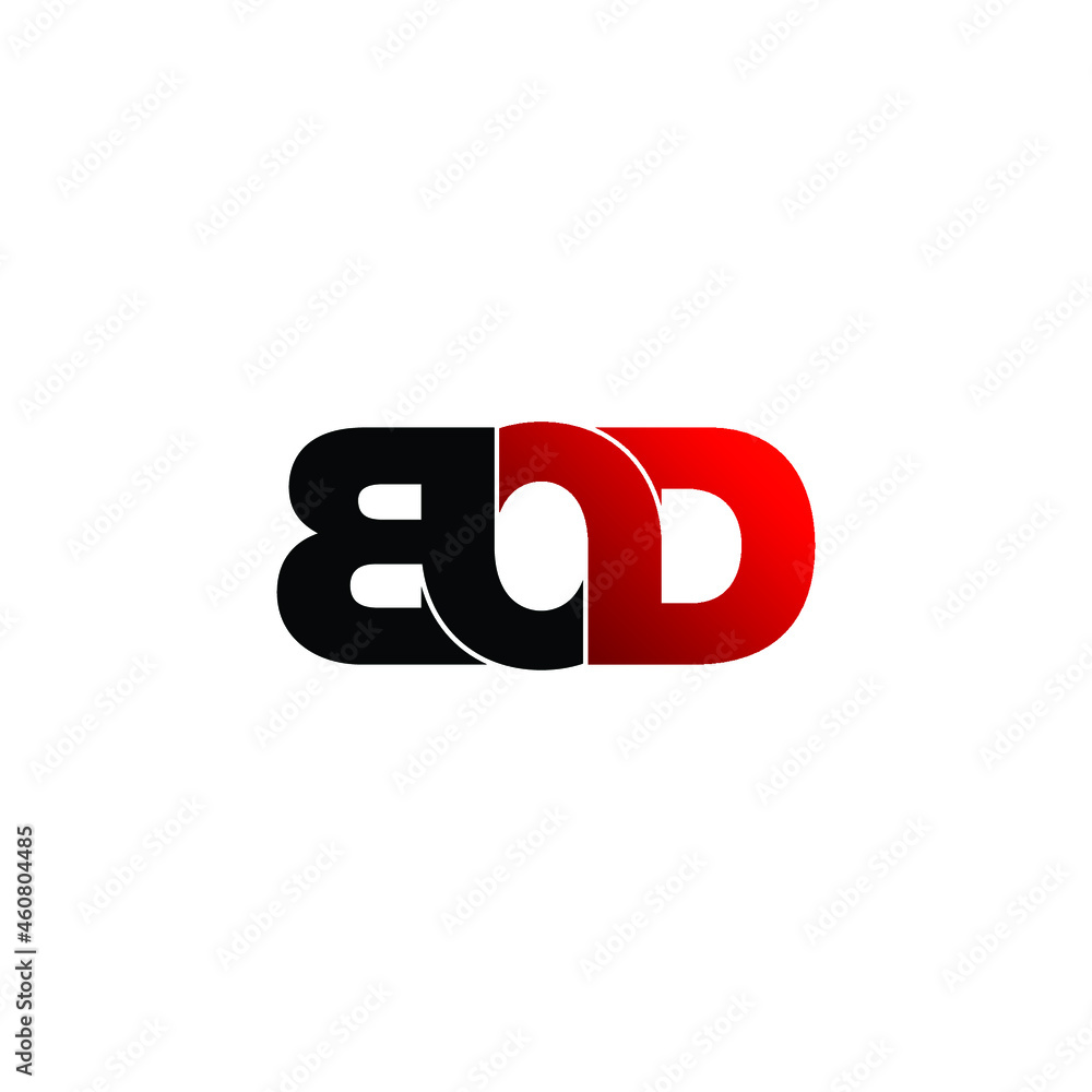 BOD letter monogram logo design vector BOD letter monogram logo design vector