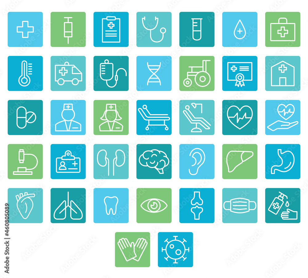 Medical icons vector set 1 Medical icons vector set 1
