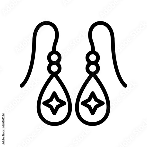 Jewelry Outline Vector Icon Design